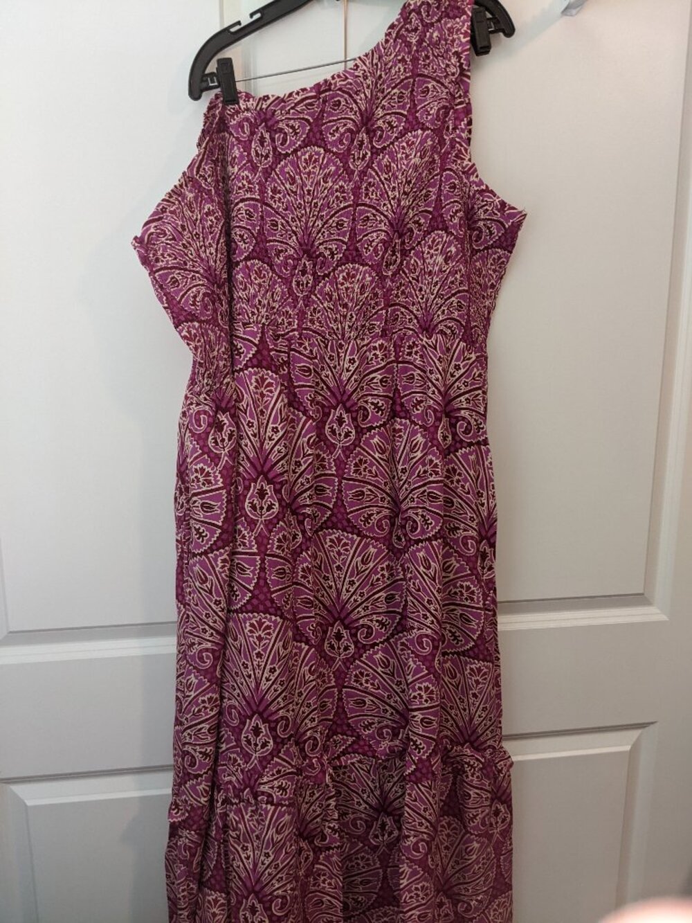 NWT Knox Rose Pink Floral Maxi Tiered Dress 3X Smocked Cottagecore prairie Boho
